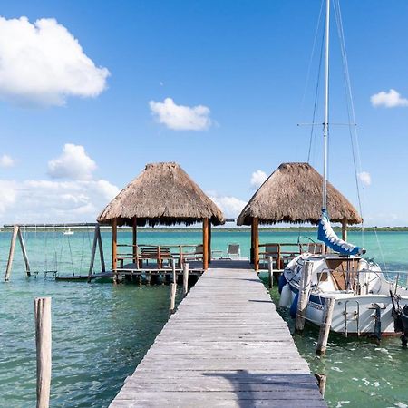 Lagoon Front Hut: Daily Cleaning, Bikes & Kayaks! Bacalar Exteriör bild