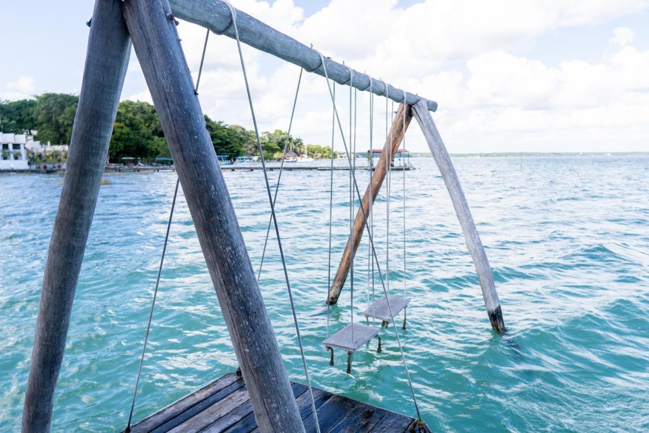 Lagoon Front Hut: Daily Cleaning, Bikes & Kayaks! Bacalar Exteriör bild